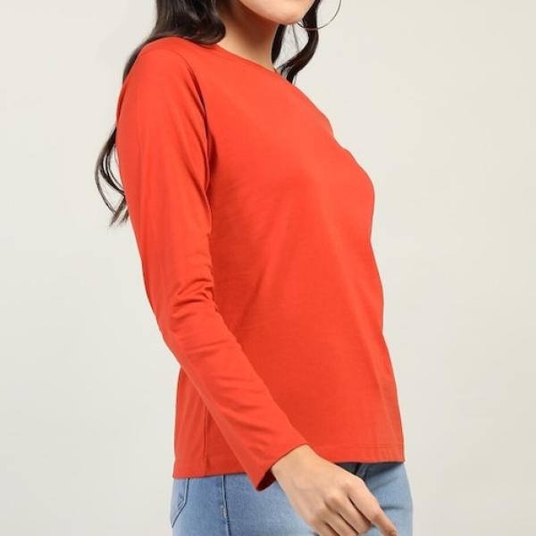 Coral Sleeve T-Shirt By Fashion Wild