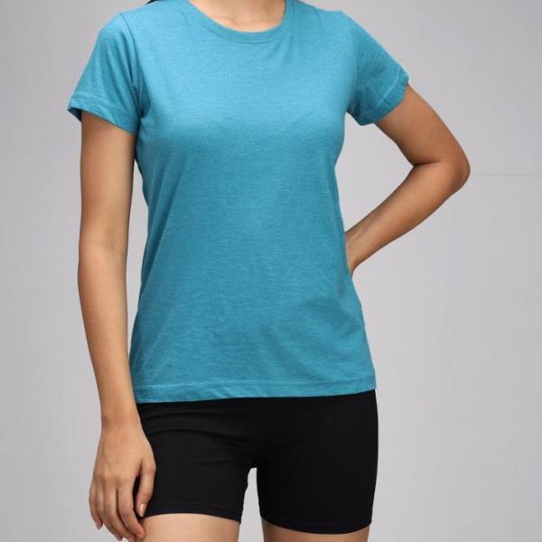 Turquoise Blue Sleeve T-Shirt By Fashion Wild